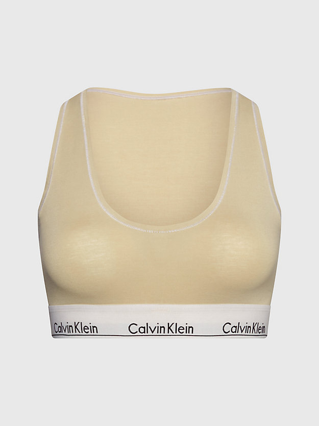 shell bralette - modern cotton for women calvin klein