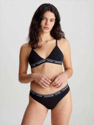 Calvin klein triangle bra and thong on sale set