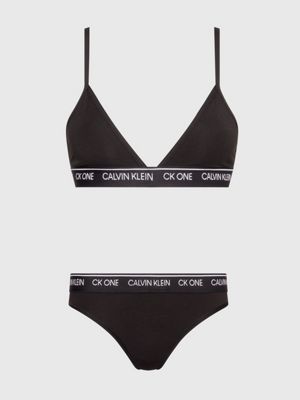 Calvin Klein CK One Originals lingerie set in black
