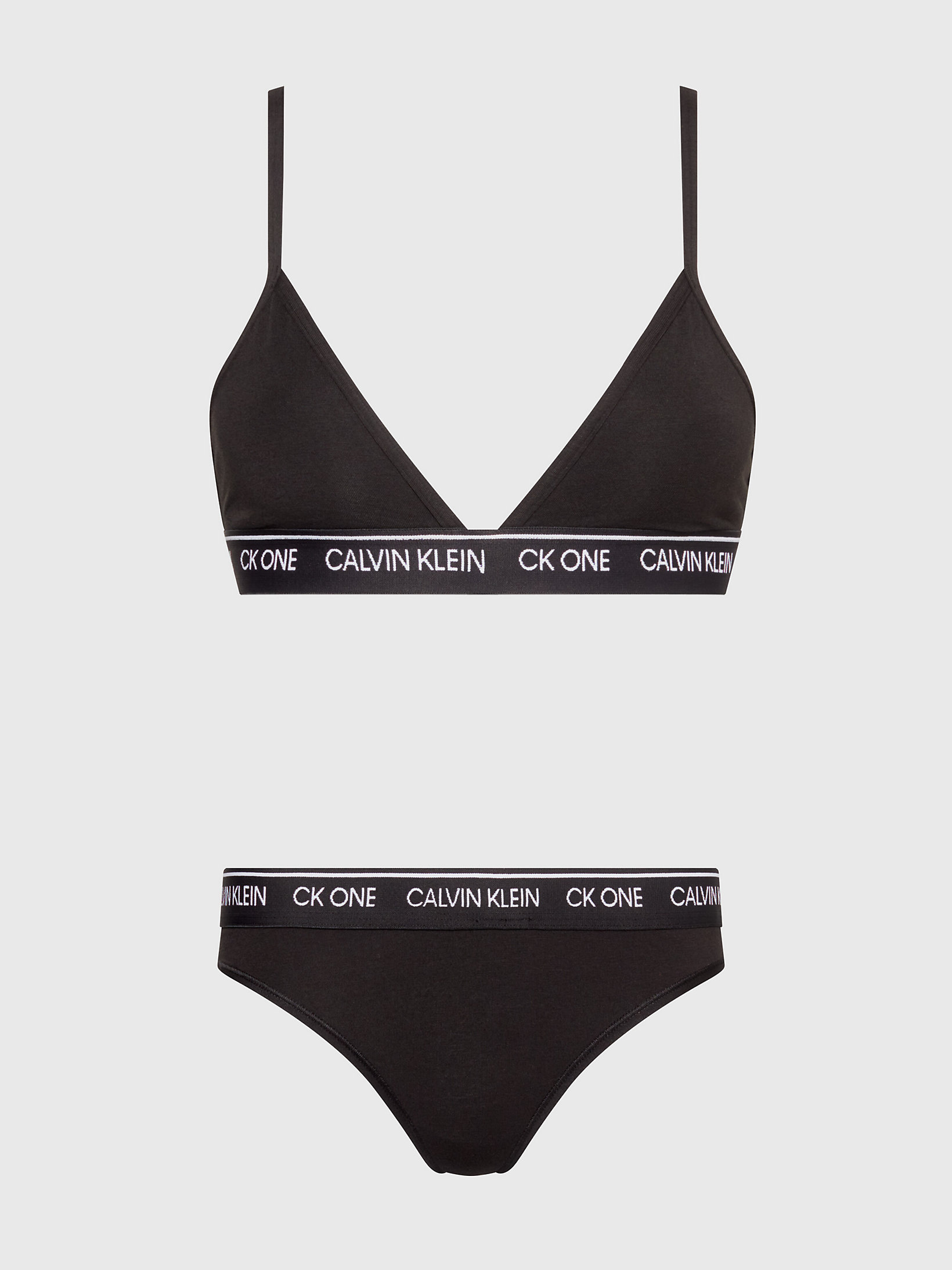 Triangle Bra and Thong Set - CK One Calvin Klein® | 000QF7298E6UL