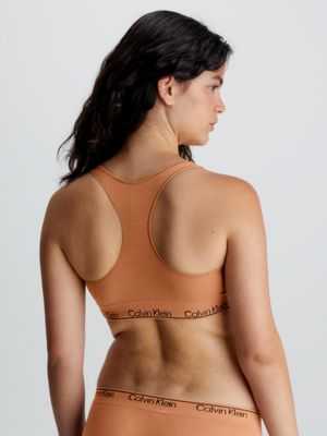 Calvin Klein Modern Seamless bralet in brown