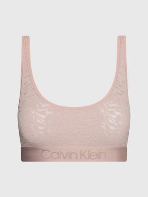 Calvin Klein Sheer Marquisette Lace Triangle Bra, Cedar