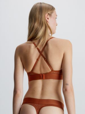 Calvin Klein Lace Bralette - Gingerbread