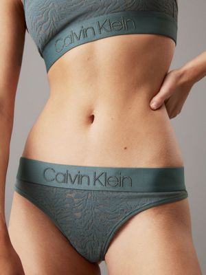 blue performance lace bralette - intrinsic for women calvin klein