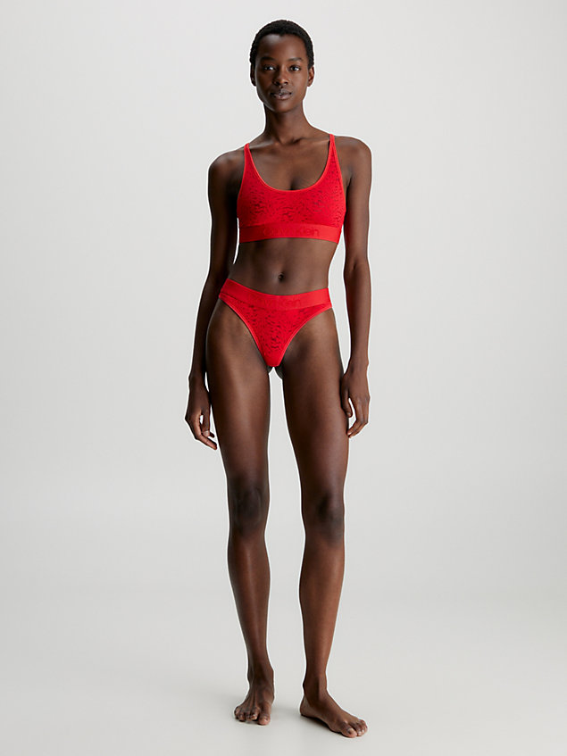 red lace bralette - intrinsic for women calvin klein