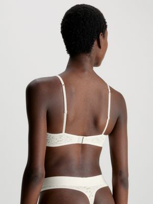 Modernist lace. The Calvin Klein Intrinsic Demi Bra. Available lined and  unlined. Discover new underwear at CalvinKlein.com