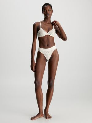 Modernist lace. The Calvin Klein Intrinsic Demi Bra. Available lined and  unlined. Discover new underwear at CalvinKlein.com