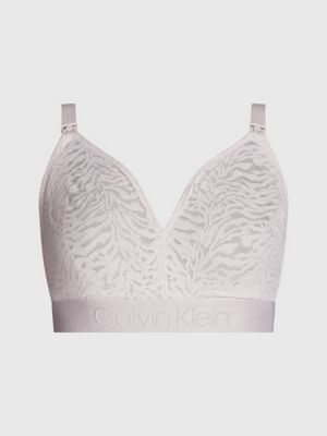 gray lilac lace full cup maternity bra for women calvin klein