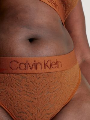  Calvin Klein Women's Plus Size Statement 1981 Thong