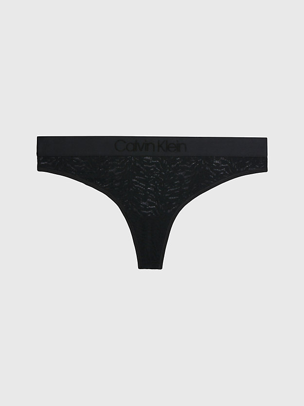 black koronkowe stringi plus size - intrinsic dla kobiety - calvin klein
