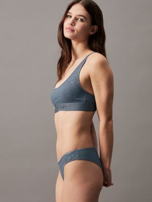 grey lace bikini briefs - intrinsic for women calvin klein