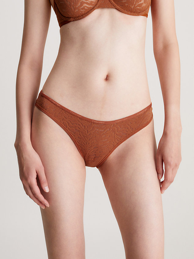 orange lace bikini briefs - intrinsic for women calvin klein