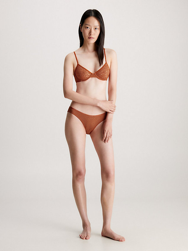 orange lace bikini briefs - intrinsic for women calvin klein