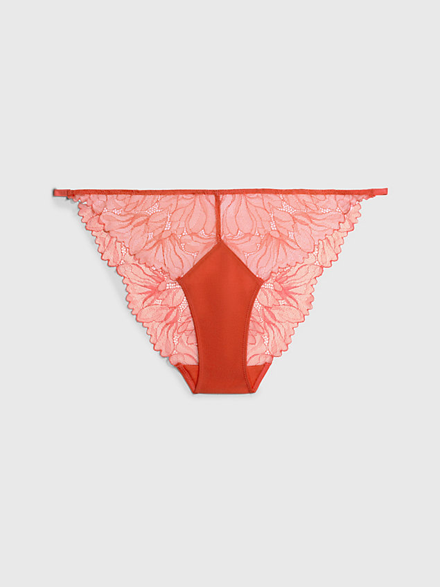orange lace bikini briefs for women calvin klein