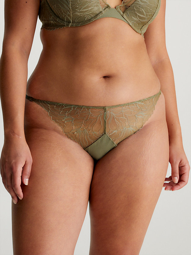 green lace bikini briefs for women calvin klein