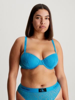 Blue Calvin Klein Underwear CK96 Lace Bralette - JD Sports Global