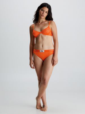 Buy Calvin Klein Orange 1996 Animal Lace Bralette from Next Ireland