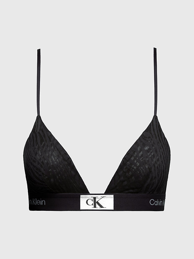 black lace triangle bra - ck96 for women calvin klein