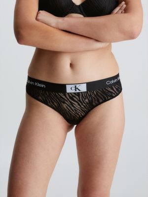 Calvin Klein Underwear Women's Etched Lace Bikini Panties, Black, X-Small :  : Clothing, Shoes & Accessories