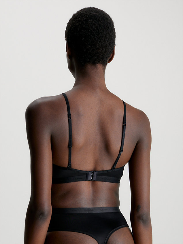 soutien-gorge triangle - form to body black pour femmes calvin klein