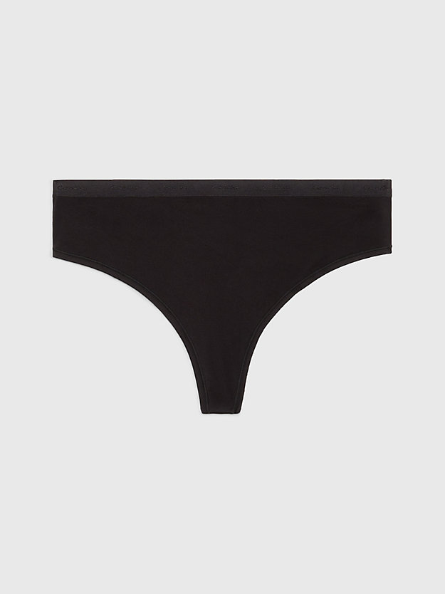 black high waisted thong - form to body for women calvin klein
