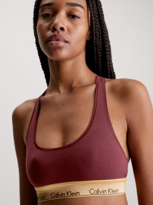 Burgundy calvin shop klein bralette