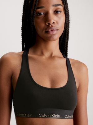 Calvin Klein Modern Cotton Bralette & Leggings Set in Black