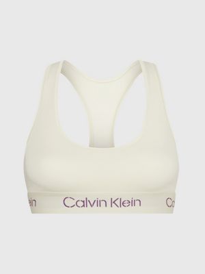 CALVIN KLEIN - Women's essential unpadded bralette - White - 000QF7185E100