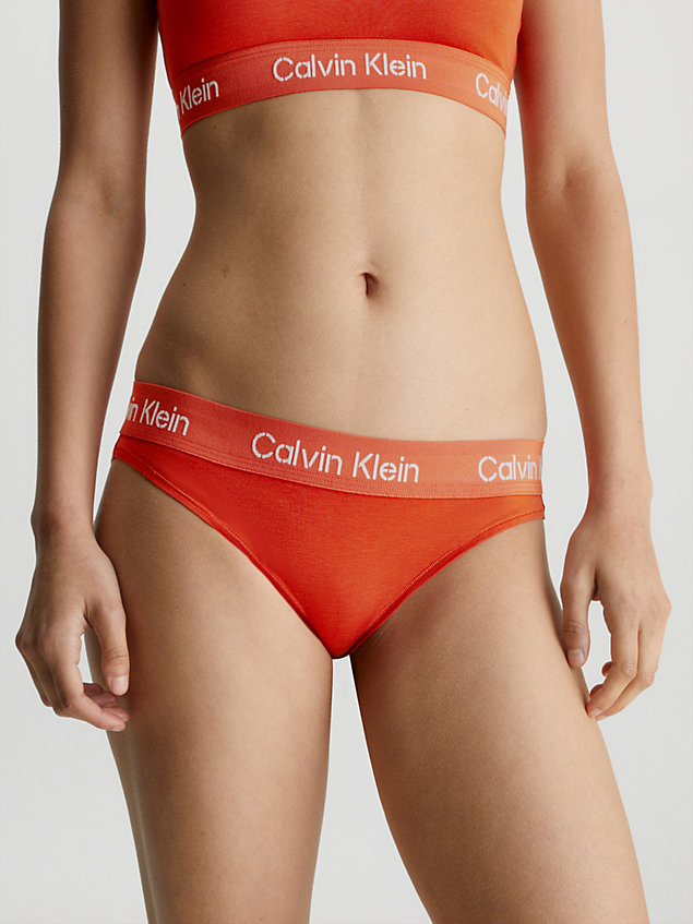 culotte - modern cotton red pour femmes calvin klein