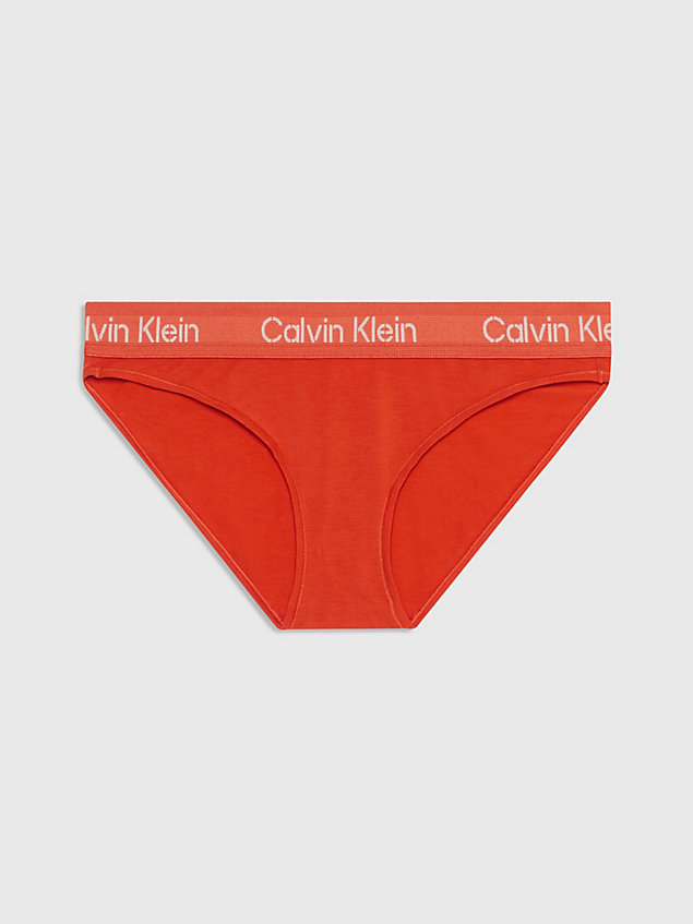 slip bikini - modern cotton red da donna calvin klein