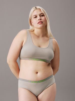 Calvin Klein Brassière Crop Top Femme Gris Tailles xs Coloris Gris