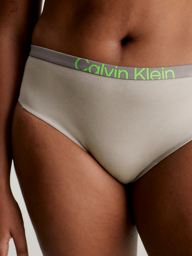 grey plus size bikini briefs - future shift for women calvin klein