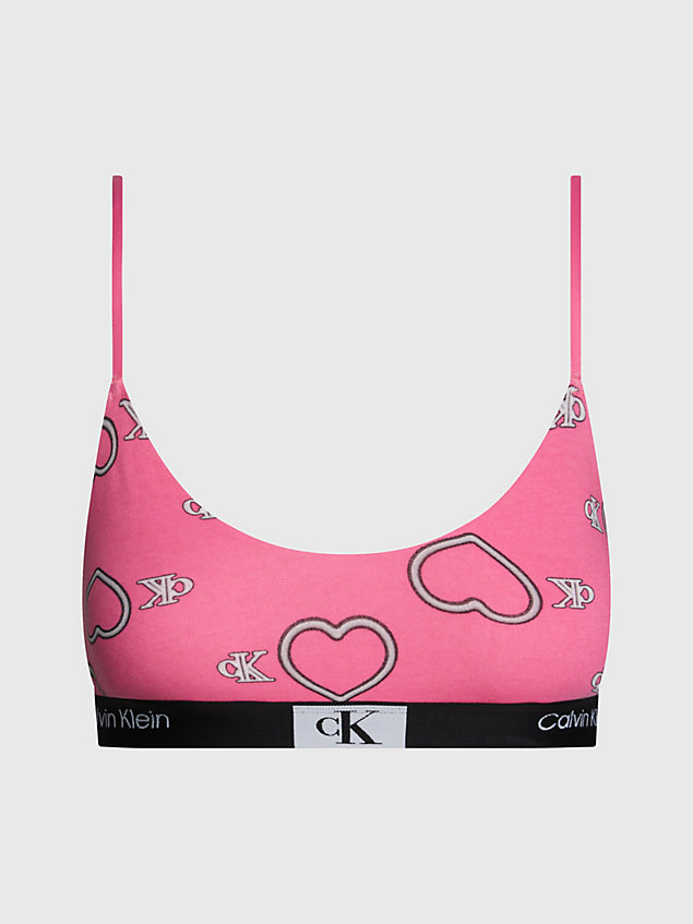 pink string bralette - ck96 for women calvin klein