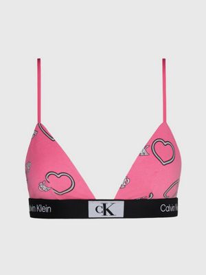 Calvin Klein dames 1996 unlined triangle bra, triangel BH, wit - SALE met  kortingen tot 50%