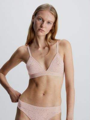 Calvin klein pink store lace bralette