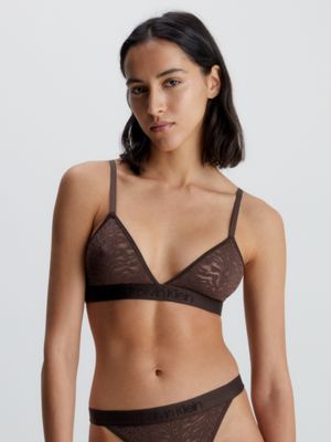 Calvin Klein Underwear Lace Triangle Bra - REISS