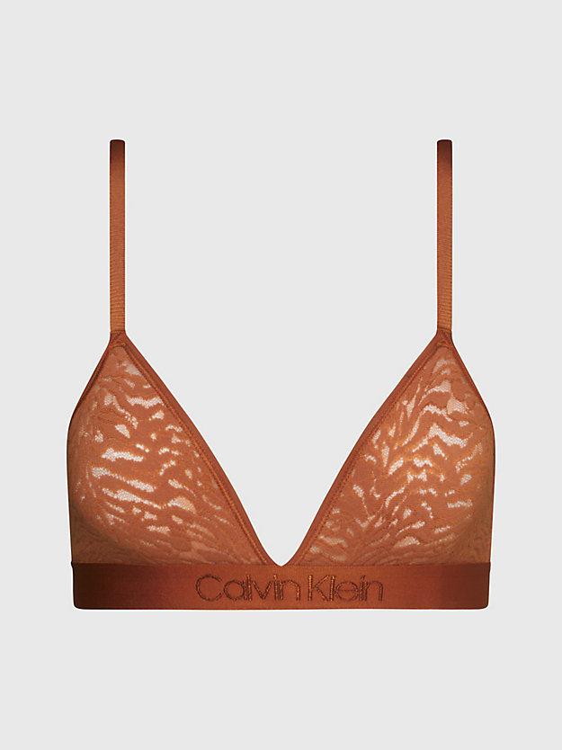 ginger bread lace triangle bra - intrinsic for women calvin klein