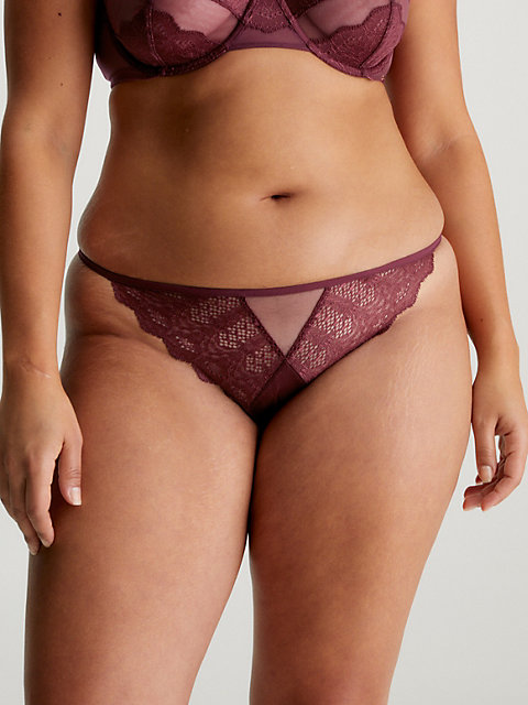 red lace string thong for women calvin klein