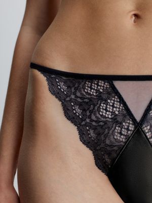 Briefs - Calvin Klein Allover Lace String Thong - Ballantynes