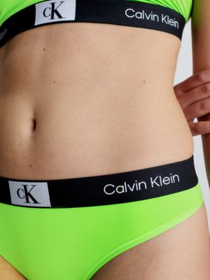 Calvin Klein CK 96 lingerie set in lime green