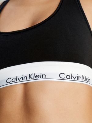 Buy Calvin Klein - Women's Cotton Bralette and Thong Underwear Set (Black,  M) Online at desertcartIreland