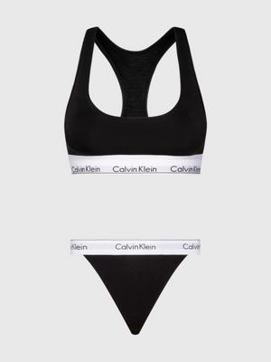 Buy Calvin Klein - Women's Cotton Bralette and Leggings Underwear Set  (Black, Medium) Online at desertcartUAE