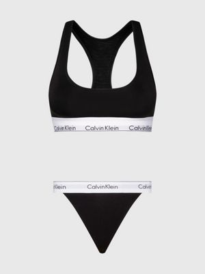 Bralette and Thong Set Modern Cotton Calvin Klein 000QF7533E001