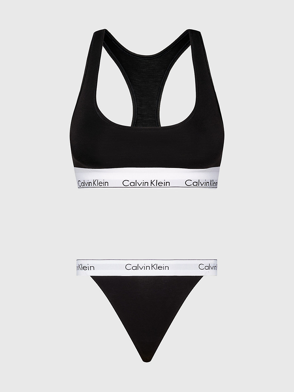 BLACK Bralette- En Stringset - Modern Cotton undefined dames Calvin Klein