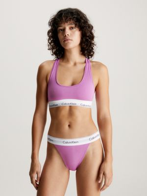 Buy Calvin Klein - Women's Cotton Bralette and Thong Underwear Set