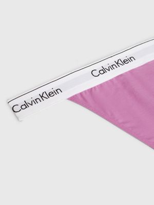 iris orchid bralette and thong set - modern cotton for women calvin klein