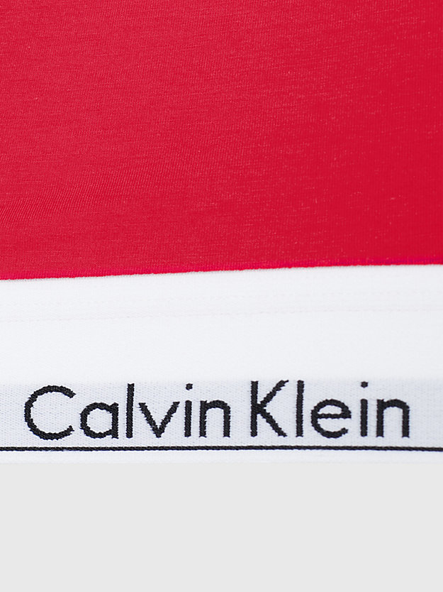 rouge bralette and thong set - modern cotton for women calvin klein