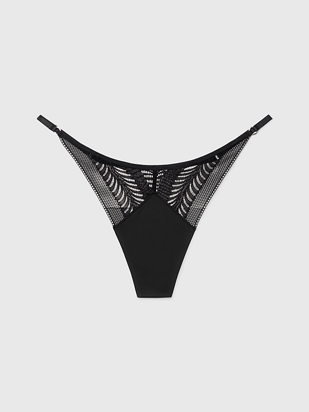 black thong - minimalist lace for women calvin klein