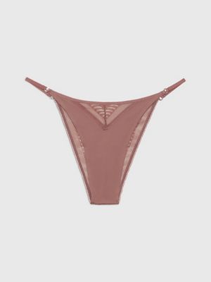 High-waisted Lace Panties Fuchsia Rose Calvin Klein Underwear