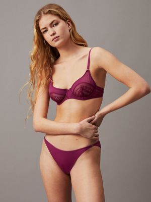 purple slip - minimalist lace voor dames - calvin klein